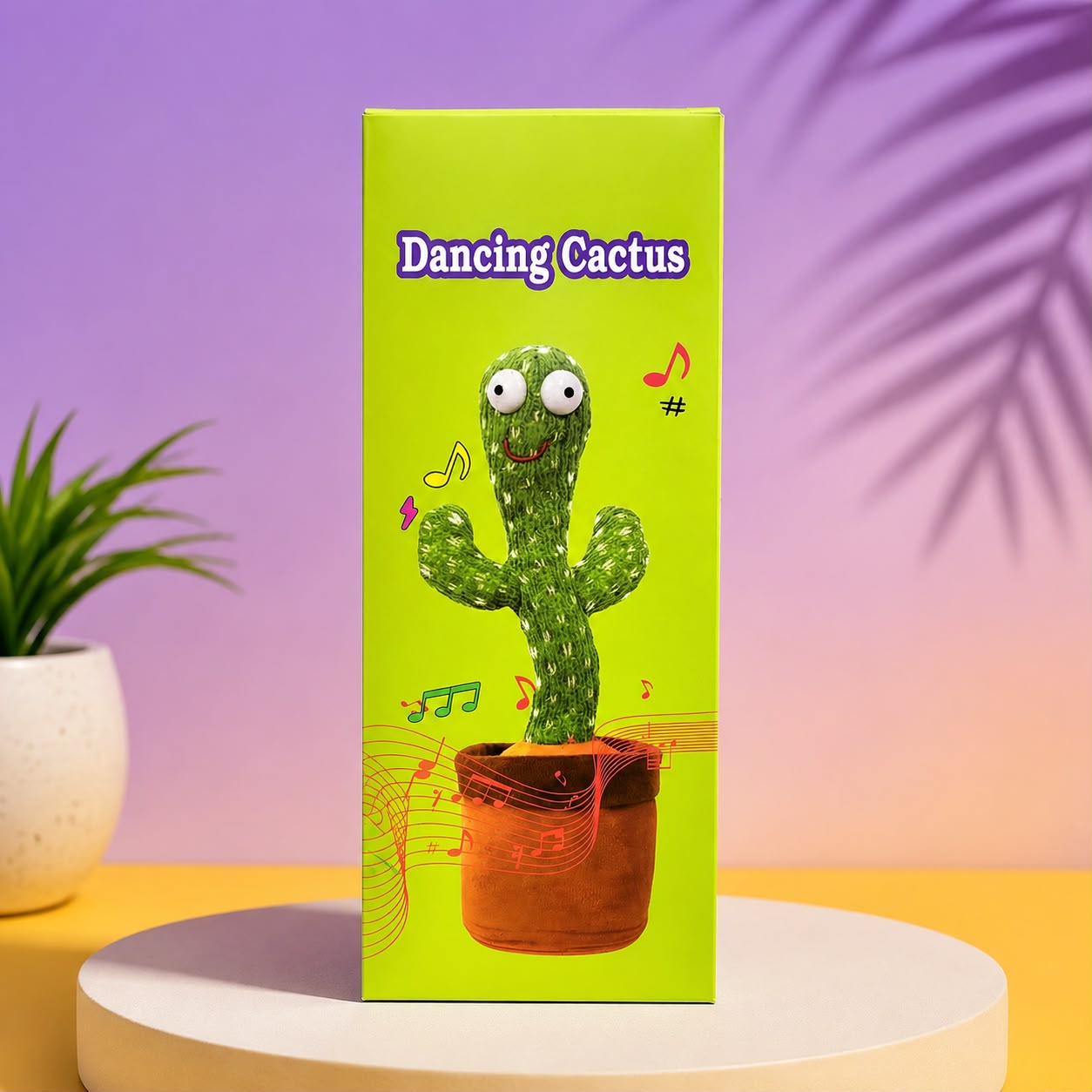 Dancing Cactus Musical Talking Plush Toy for Kids