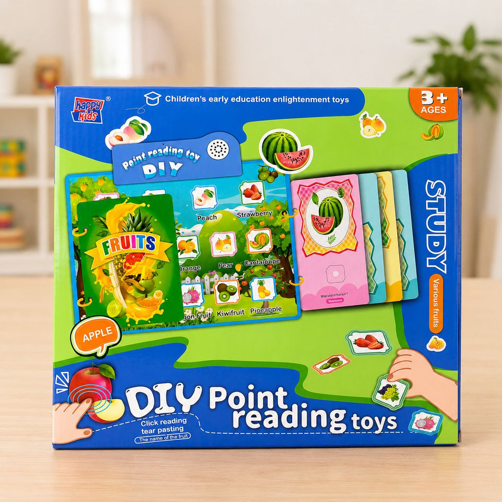 DIY Fruits Point Reading Educational Toy for Kids