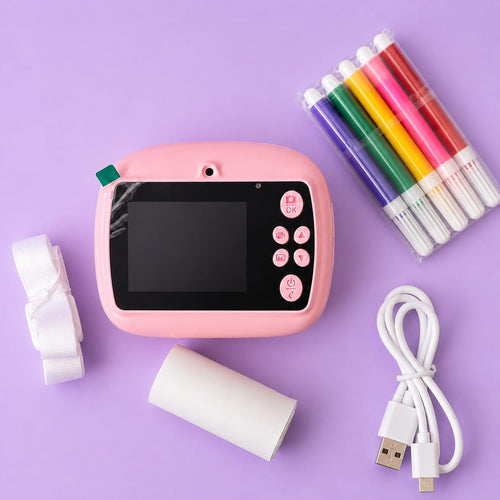 DIY Instant Digital Camera for Kids with Print Function