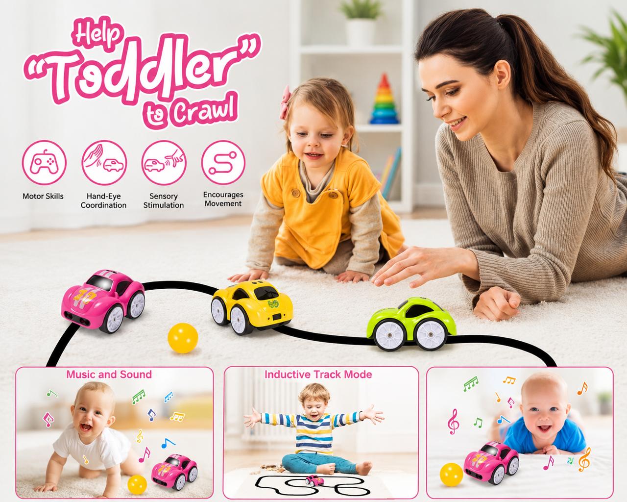Magic Induction Follow Line RC Car Toy for Kids | 4 Modes Smart Interactive Toy Car with Remote Control
