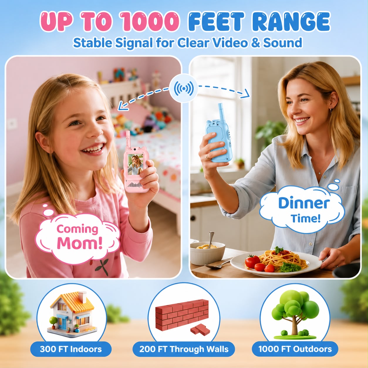 Kids Video Walkie Talkie Toy Set – Rechargeable Two-Way Communication Device for Boys & Girls