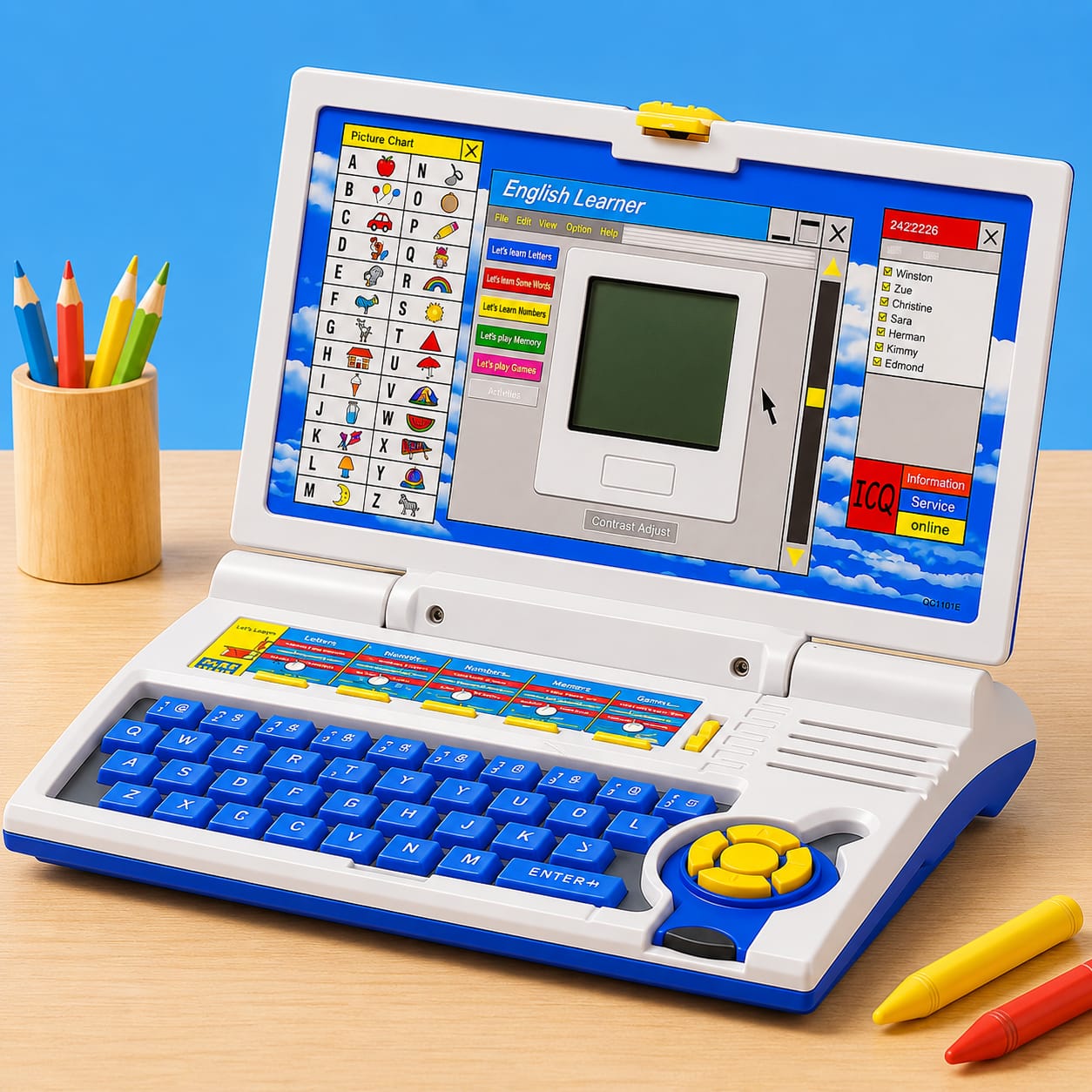 English Learner Educational Laptop Toy for Kids | Interactive Alphabet, Numbers, Music & Learning Activities