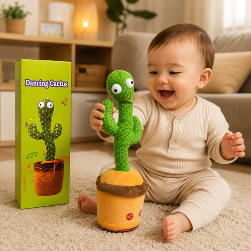 Dancing Cactus Musical Talking Plush Toy for Kids