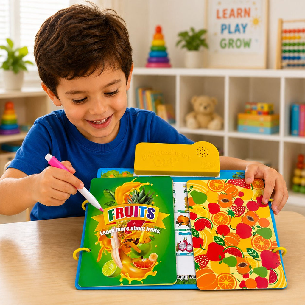 DIY Fruits Point Reading Educational Toy for Kids