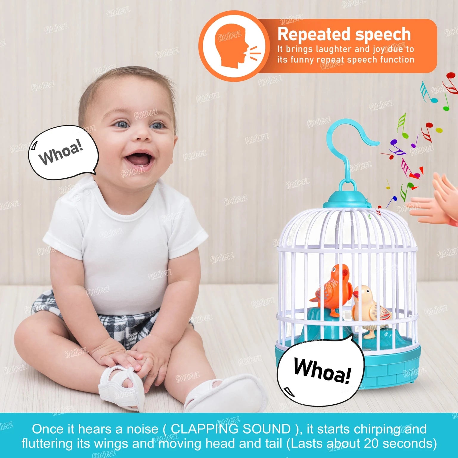 Talking Bird Toy for Kids – Interactive Voice Repeating & Fun Singing Bird